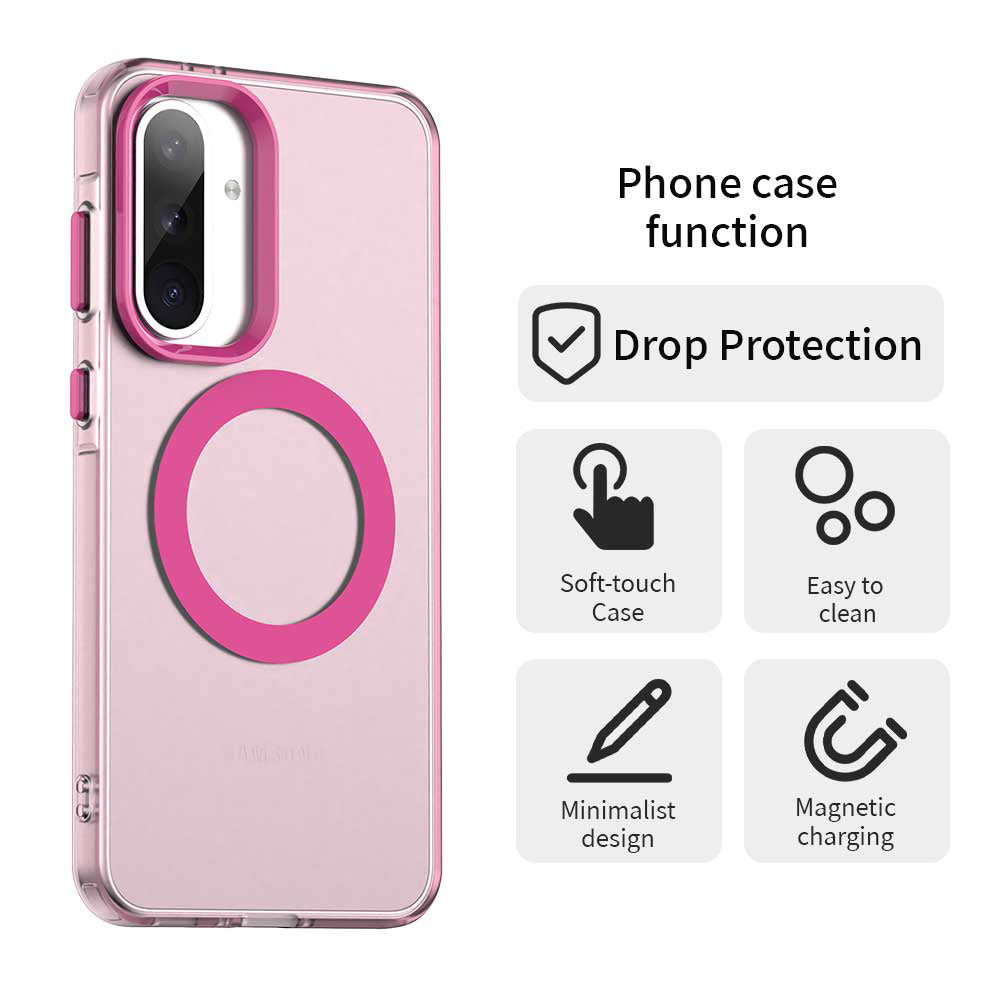 Husa de protectie Techsuit CandyCase MagSafe compatibil cu Samsung Galaxy A36 5G, Roz
