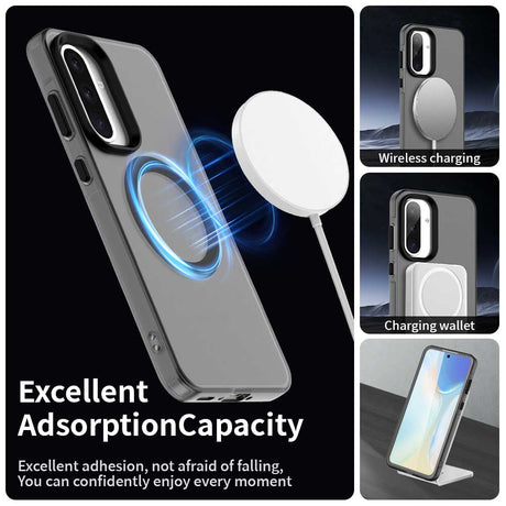 Husa de protectie Techsuit CandyCase MagSafe compatibil cu Samsung Galaxy A56 5G, Negru