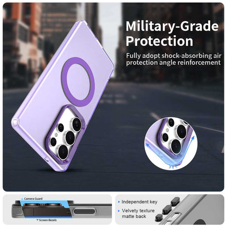 Husa de protectie Techsuit CandyCase MagSafe compatibil cu Samsung Galaxy S25 Ultra, Mov