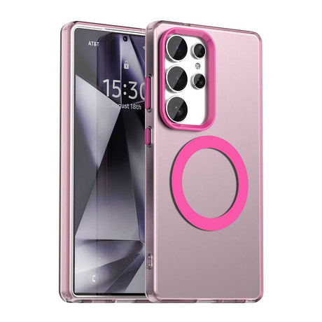 Husa de protectie Techsuit CandyCase MagSafe compatibil cu Samsung Galaxy S25 Ultra, Roz