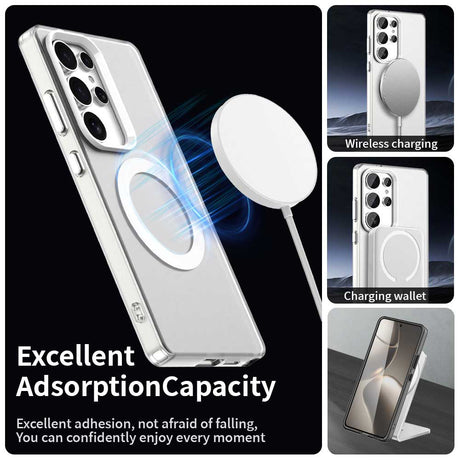 Husa de protectie Techsuit CandyCase MagSafe compatibil cu Samsung Galaxy S25 Ultra, Alb