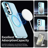Husa de protectie Techsuit CandyCase MagSafe compatibil cu Samsung Galaxy S24 / S25, Albastru