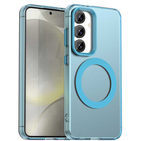 Husa de protectie Techsuit CandyCase MagSafe compatibil cu Samsung Galaxy S24 / S25, Albastru