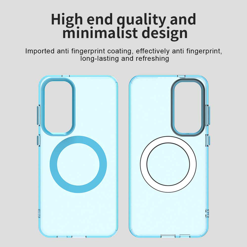 Husa de protectie Techsuit CandyCase MagSafe compatibil cu Samsung Galaxy S24 / S25, Albastru