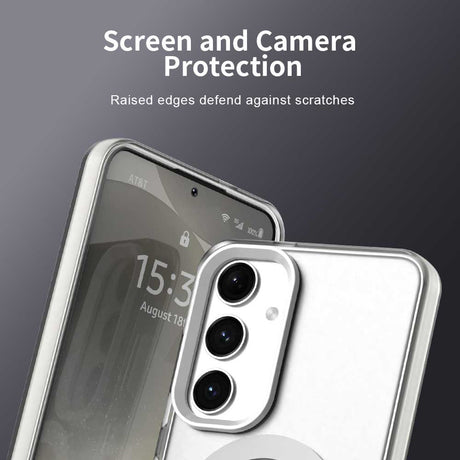 Husa de protectie Techsuit CandyCase MagSafe compatibil cu Samsung Galaxy S24 / S25, Alb