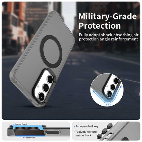 Husa de protectie Techsuit CandyCase MagSafe compatibil cu Samsung Galaxy S24 / S25, Negru