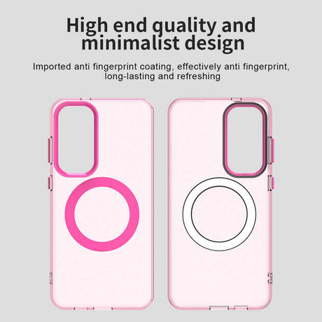 Husa de protectie Techsuit CandyCase MagSafe compatibil cu Samsung Galaxy S24 Plus / S25 Plus, Roz