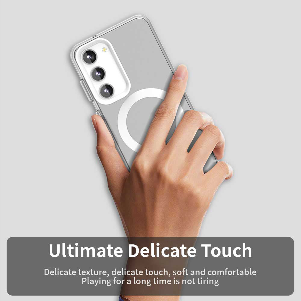 Husa de protectie Techsuit CandyCase MagSafe compatibil cu Samsung Galaxy S23, Alb