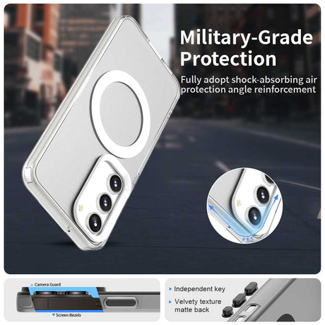 Husa de protectie Techsuit CandyCase MagSafe compatibil cu Samsung Galaxy S23, Alb