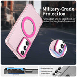 Husa de protectie Techsuit CandyCase MagSafe compatibil cu Samsung Galaxy S23, Roz