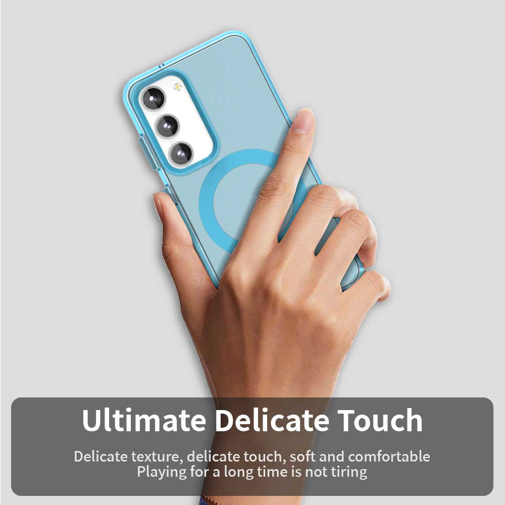 Husa de protectie Techsuit CandyCase MagSafe compatibil cu Samsung Galaxy S23, Albastru