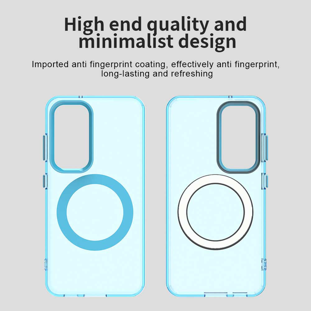 Husa de protectie Techsuit CandyCase MagSafe compatibil cu Samsung Galaxy S23, Albastru