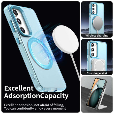 Husa de protectie Techsuit CandyCase MagSafe compatibil cu Samsung Galaxy S23, Albastru
