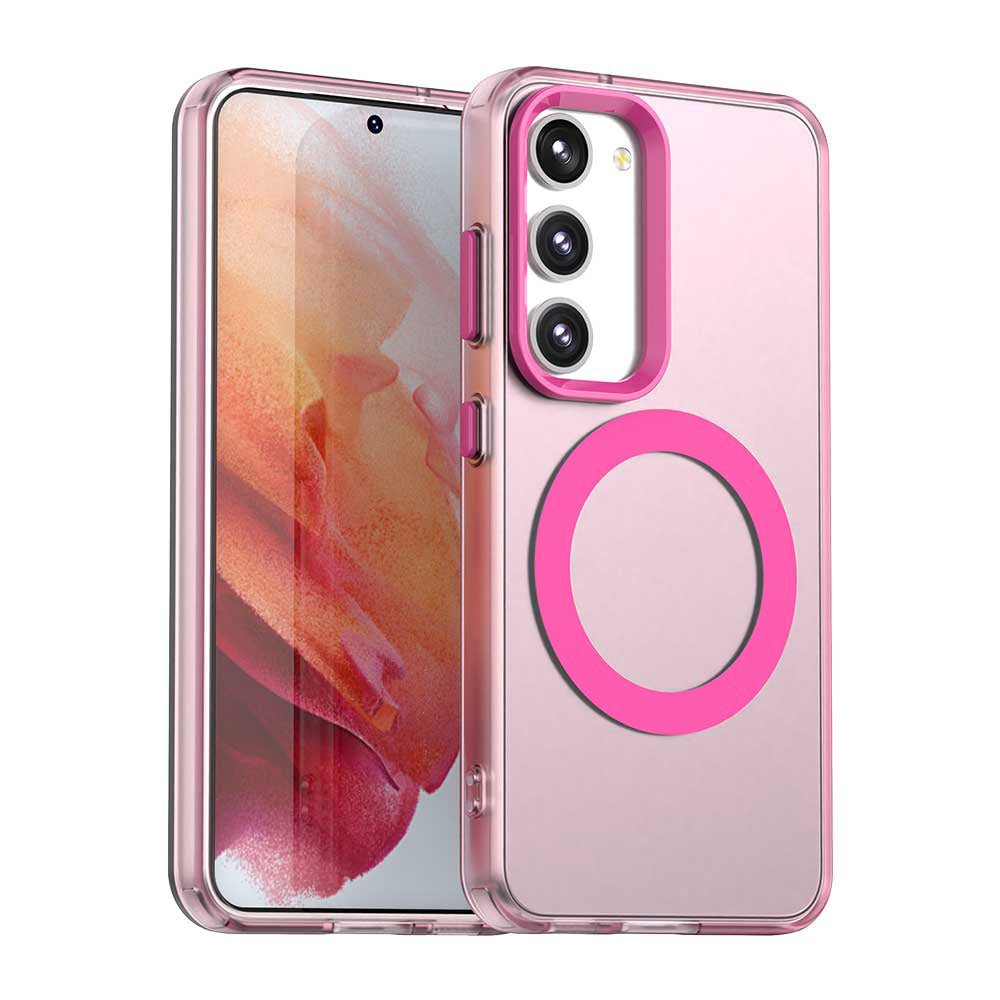 Husa de protectie Techsuit CandyCase MagSafe compatibil cu Samsung Galaxy S23 Plus, Roz
