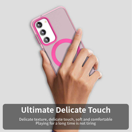 Husa de protectie Techsuit CandyCase MagSafe compatibil cu Samsung Galaxy S23 Plus, Roz