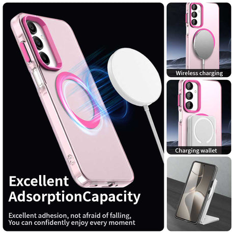Husa de protectie Techsuit CandyCase MagSafe compatibil cu Samsung Galaxy A16 4G / A16 5G, Roz