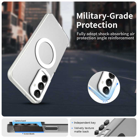 Husa de protectie Techsuit CandyCase MagSafe compatibil cu Samsung Galaxy A16 4G / A16 5G, Alb