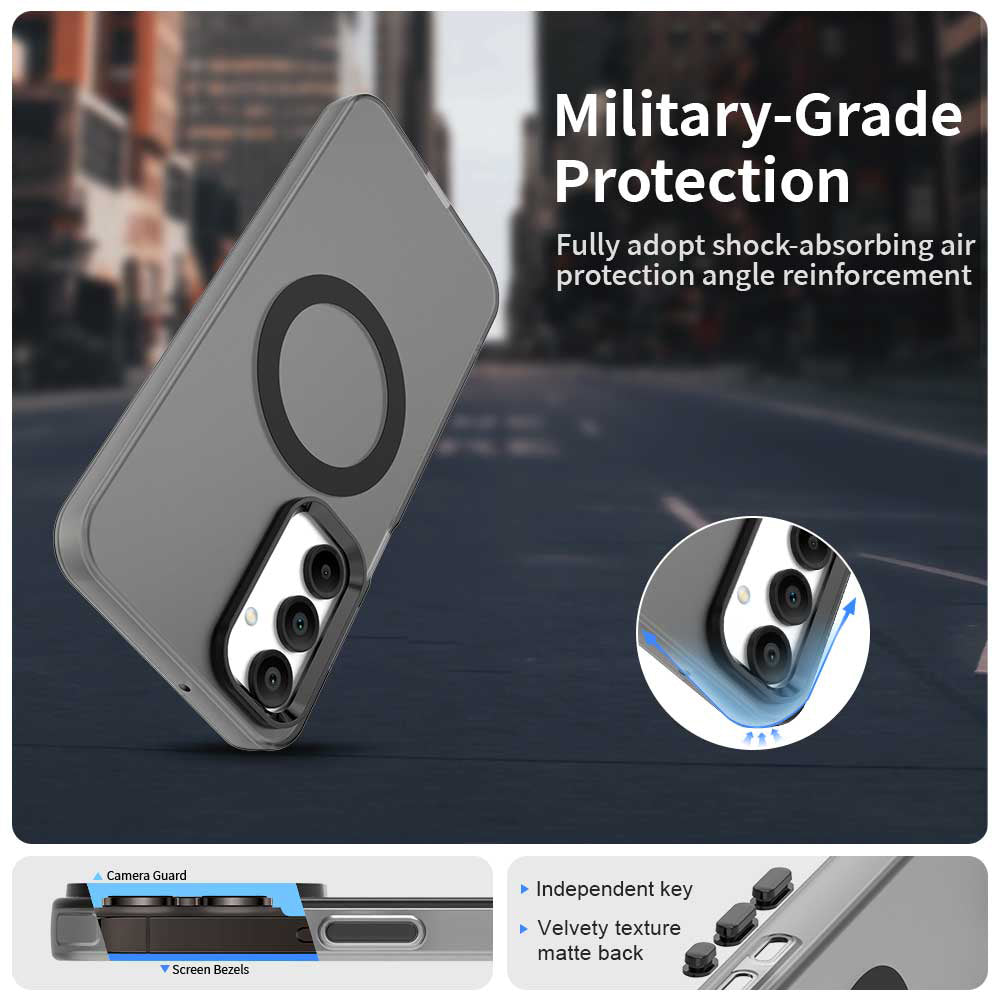 Husa de protectie Techsuit CandyCase MagSafe compatibil cu Samsung Galaxy A16 4G / A16 5G, Negru