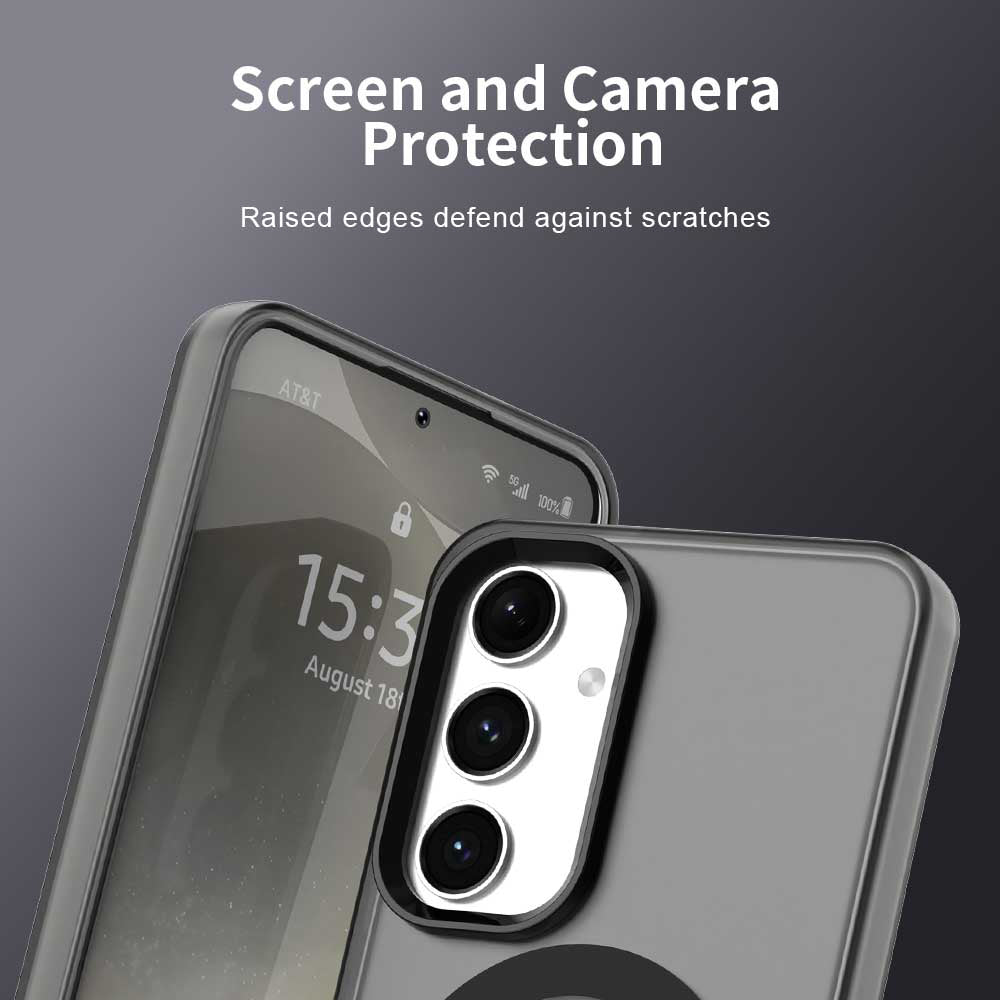Husa de protectie Techsuit CandyCase MagSafe compatibil cu Samsung Galaxy S23 FE, Negru