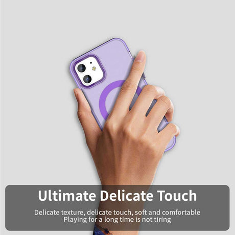 Husa de protectie Techsuit CandyCase MagSafe compatibil cu iPhone 12 / iPhone 12 Pro, Mov