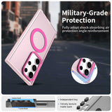 Husa de protectie Techsuit CandyCase MagSafe compatibil cu Samsung Galaxy S23 Ultra, Roz