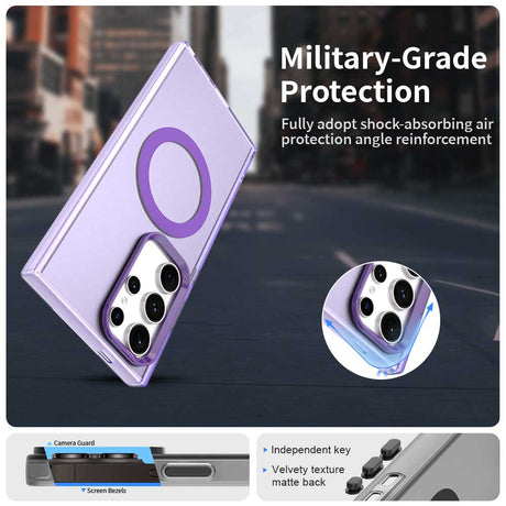 Husa de protectie Techsuit CandyCase MagSafe compatibil cu Samsung Galaxy S24 Ultra, Mov