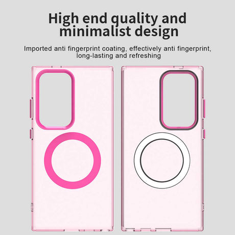 Husa de protectie Techsuit CandyCase MagSafe compatibil cu Samsung Galaxy S24 Ultra, Roz