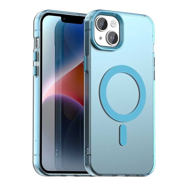 Husa de protectie Techsuit CandyCase MagSafe compatibil cu iPhone 13, Albastru