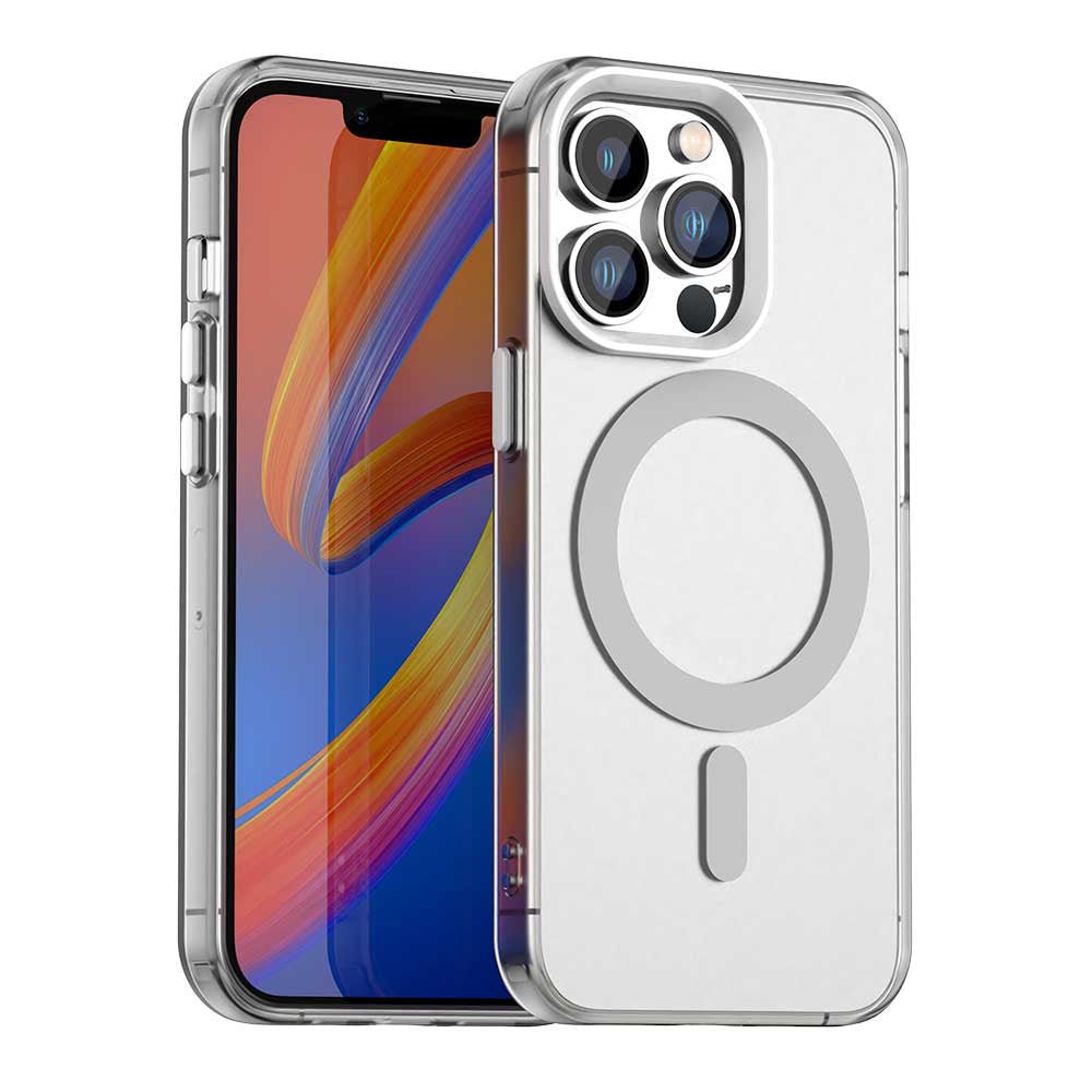 Husa de protectie Techsuit CandyCase MagSafe compatibil cu iPhone 13 Pro, Alb