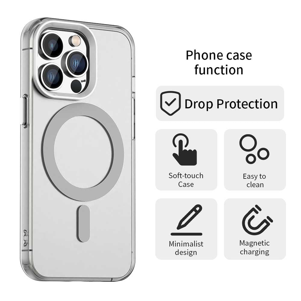 Husa de protectie Techsuit CandyCase MagSafe compatibil cu iPhone 13 Pro, Alb