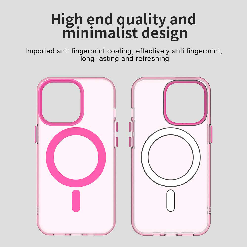 Husa de protectie Techsuit CandyCase MagSafe compatibil cu iPhone 13 Pro, Roz