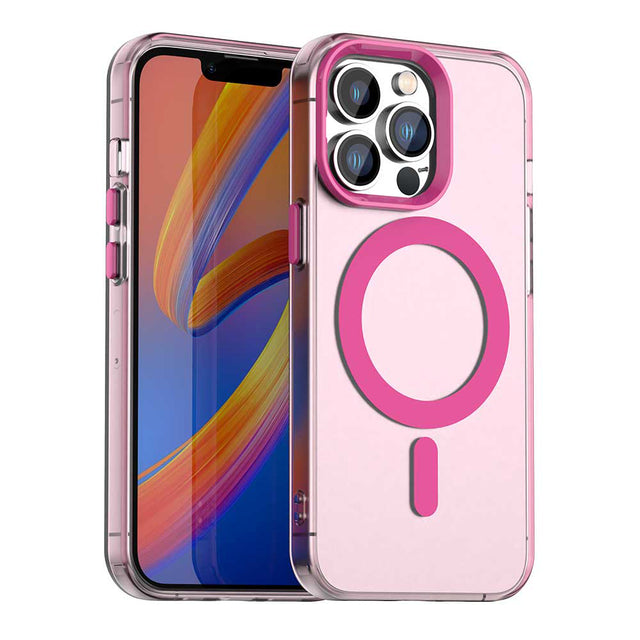 Husa de protectie Techsuit CandyCase MagSafe compatibil cu iPhone 13 Pro Max, Roz