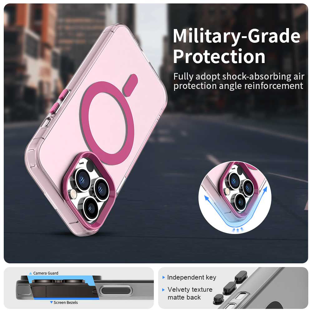 Husa de protectie Techsuit CandyCase MagSafe compatibil cu iPhone 13 Pro Max, Roz