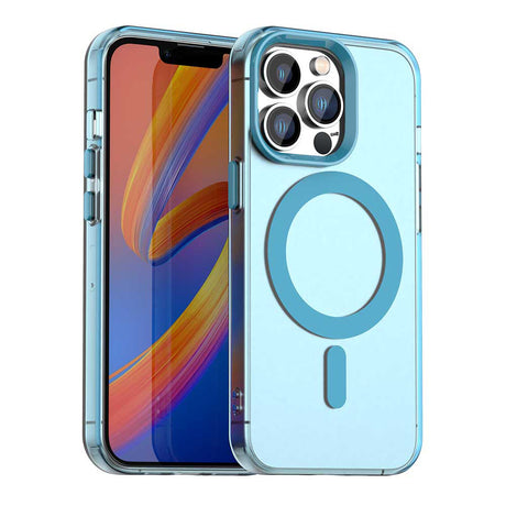 Husa de protectie Techsuit CandyCase MagSafe compatibil cu iPhone 13 Pro Max, Albastru