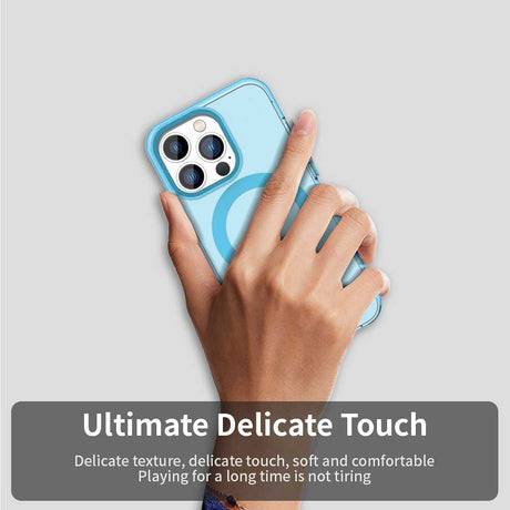 Husa de protectie Techsuit CandyCase MagSafe compatibil cu iPhone 13 Pro Max, Albastru