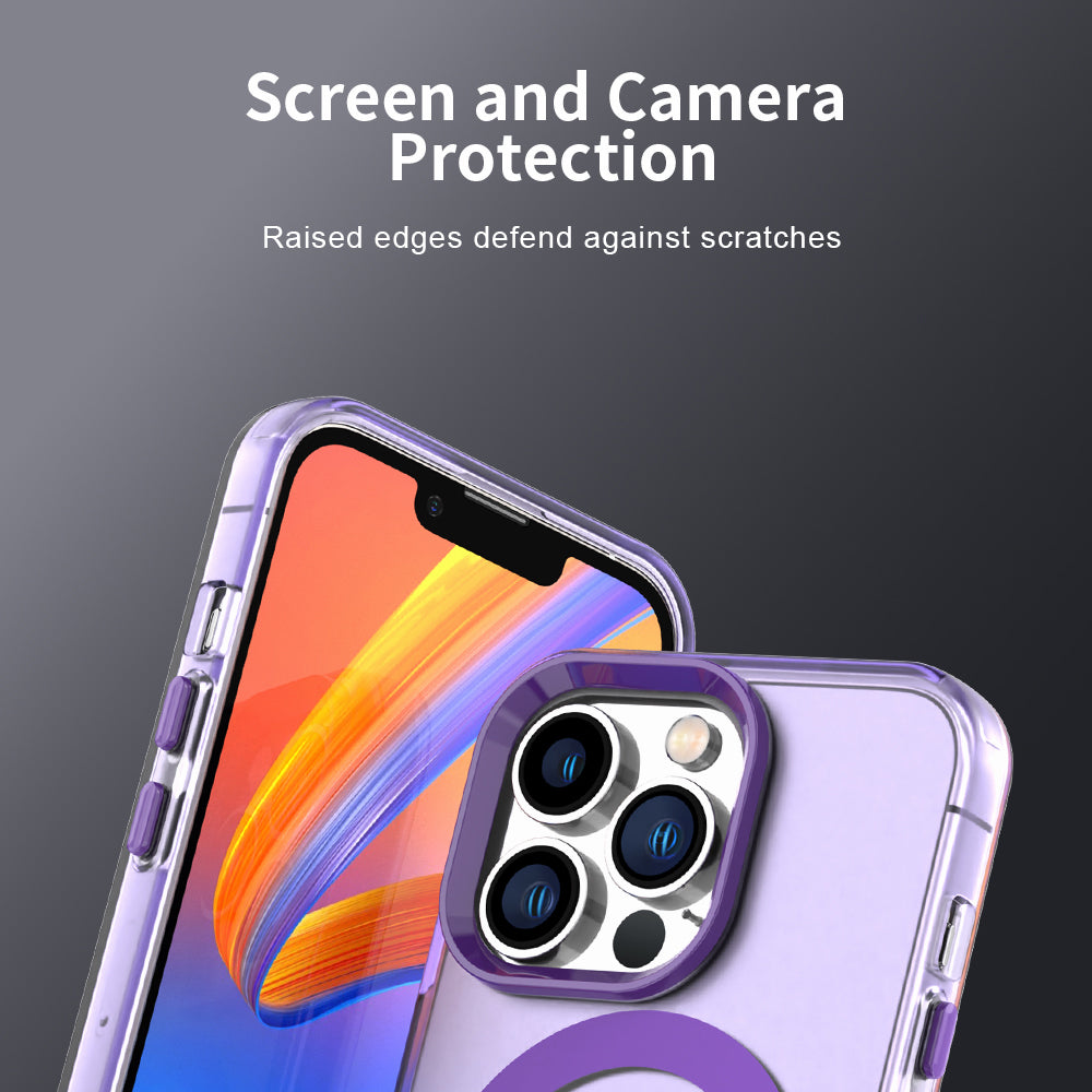 Husa de protectie Techsuit CandyCase MagSafe compatibil cu iPhone 13 Pro, Mov