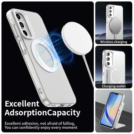 Husa de protectie Techsuit CandyCase MagSafe compatibil cu Samsung Galaxy A55 5G, Alb