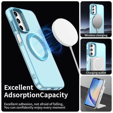 Husa de protectie Techsuit CandyCase MagSafe compatibil cu Samsung Galaxy A35 5G, Albastru