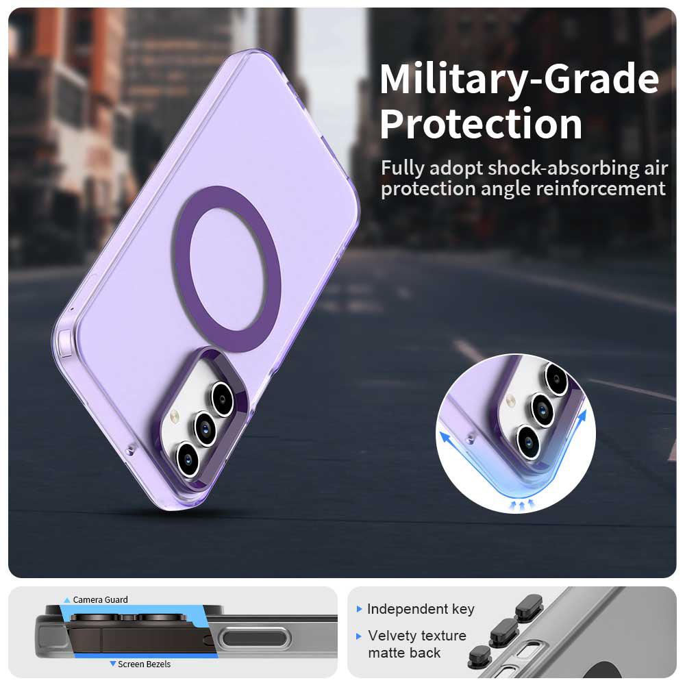 TechSuit Husa de protectie Techsuit CandyCase MagSafe compatibil cu Samsung Galaxy A15 4G / A15 5G, Mov – imagine 5