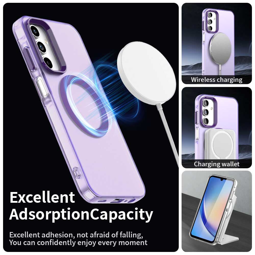 TechSuit Husa de protectie Techsuit CandyCase MagSafe compatibil cu Samsung Galaxy A15 4G / A15 5G, Mov – imagine 2