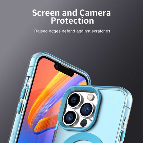Husa de protectie Techsuit CandyCase MagSafe compatibil cu iPhone 14 Pro Max, Albastru