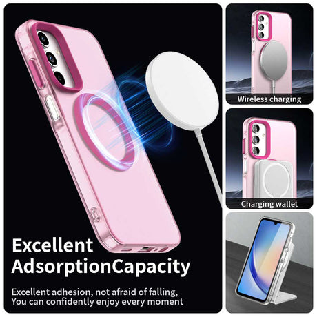 Husa de protectie Techsuit CandyCase MagSafe compatibil cu Samsung Galaxy A15 4G / A15 5G, Roz