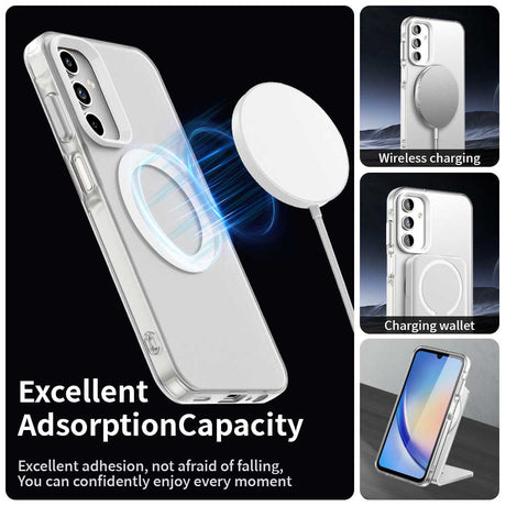 Husa de protectie Techsuit CandyCase MagSafe compatibil cu Samsung Galaxy A15 4G / A15 5G, Alb