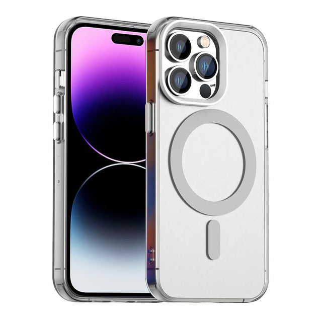 Husa de protectie Techsuit CandyCase MagSafe compatibil cu iPhone 14 Pro Max, Alb