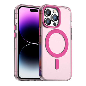Husa de protectie Techsuit CandyCase MagSafe compatibil cu iPhone 14 Pro Max, Roz