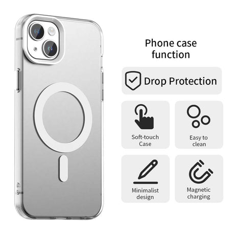 Husa pentru iPhone 15 Plus - Techsuit CandyCase MagSafe - White