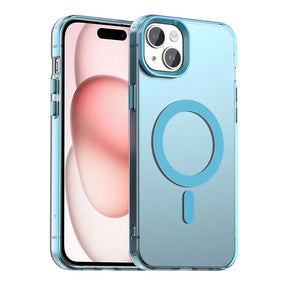 Husa de protectie Techsuit CandyCase MagSafe compatibil cu iPhone 15, Albastru
