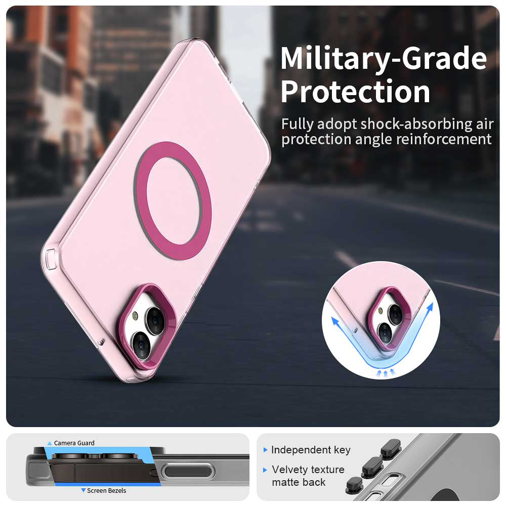 Husa de protectie Techsuit CandyCase MagSafe compatibil cu Samsung Galaxy A05, Roz