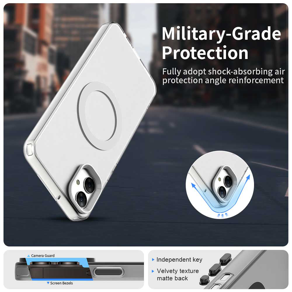Husa de protectie Techsuit CandyCase MagSafe compatibil cu Samsung Galaxy A05, Alb