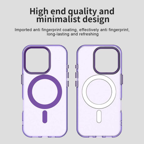 Husa de protectie Techsuit CandyCase MagSafe compatibil cu iPhone 15 Pro Max, Mov
